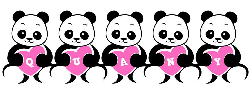 Quany love-panda logo