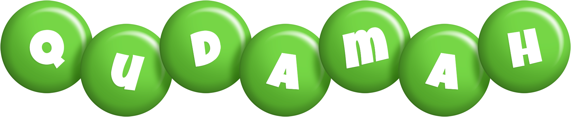 Qudamah candy-green logo