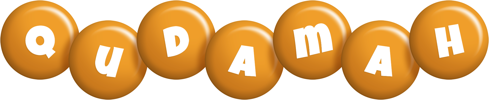 Qudamah candy-orange logo