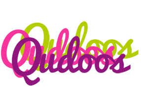 Qudoos flowers logo