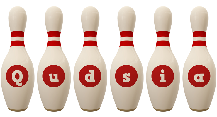 Qudsia bowling-pin logo