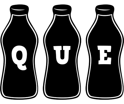 Que bottle logo