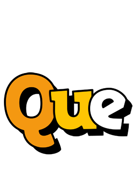 Que cartoon logo