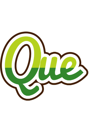 Que golfing logo