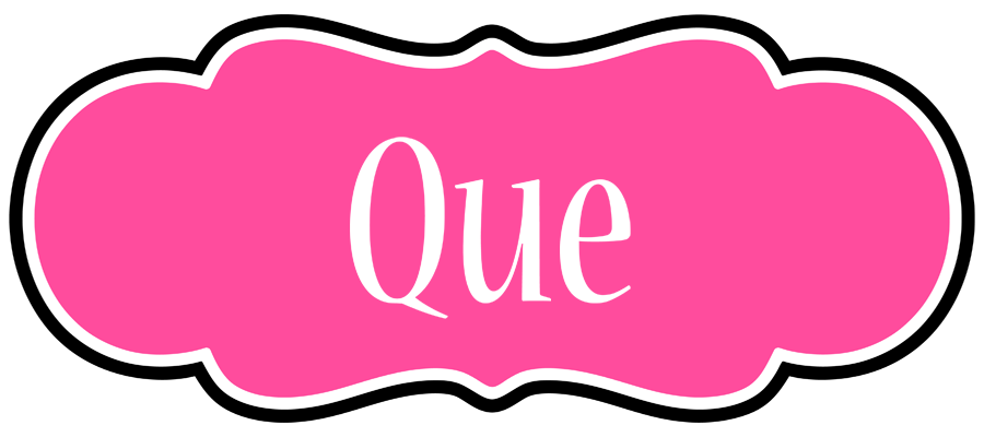 Que invitation logo