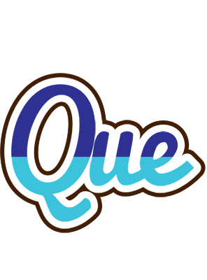 Que raining logo