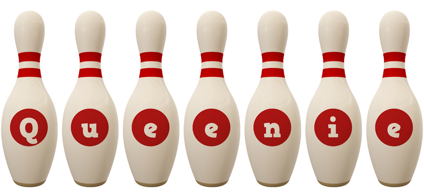 Queenie bowling-pin logo