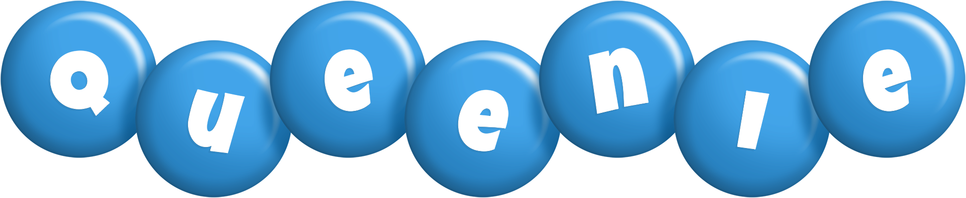 Queenie candy-blue logo