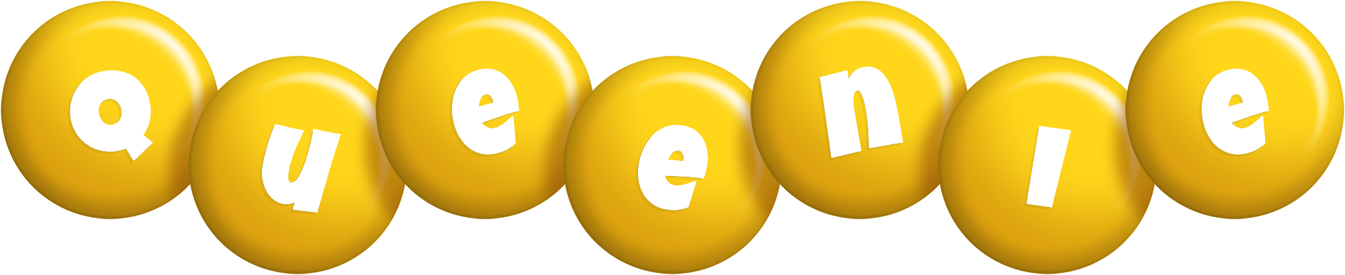 Queenie candy-yellow logo