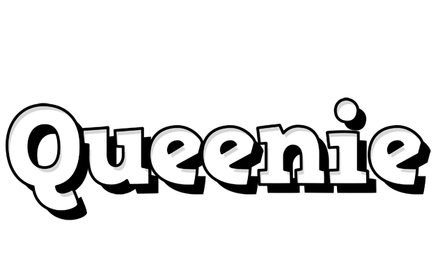 Queenie snowing logo