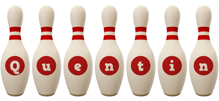 Quentin bowling-pin logo