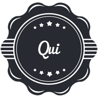 Qui badge logo