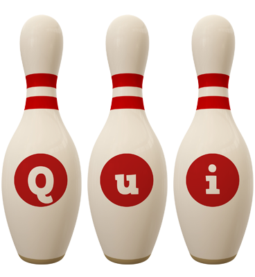 Qui bowling-pin logo