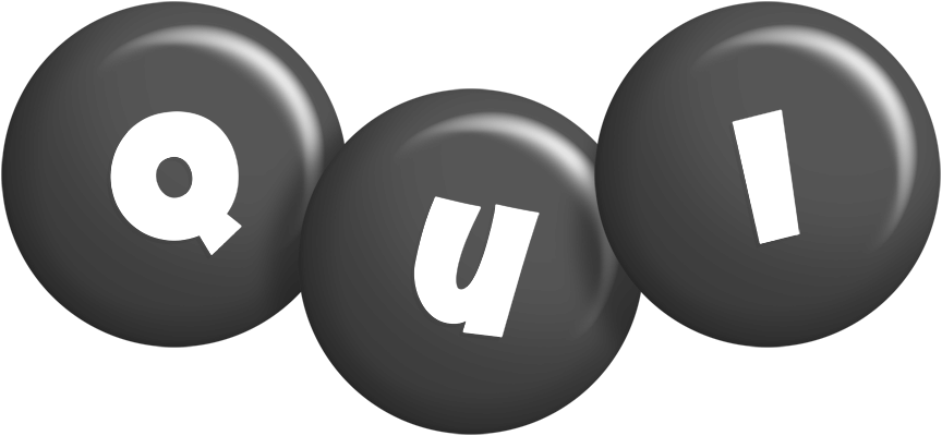 Qui candy-black logo