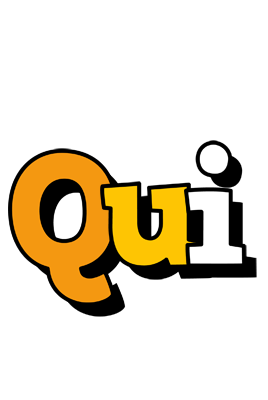 Qui cartoon logo