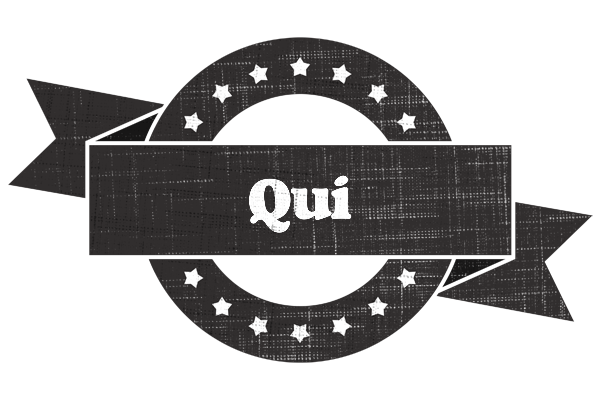 Qui grunge logo