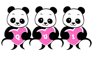 Qui love-panda logo