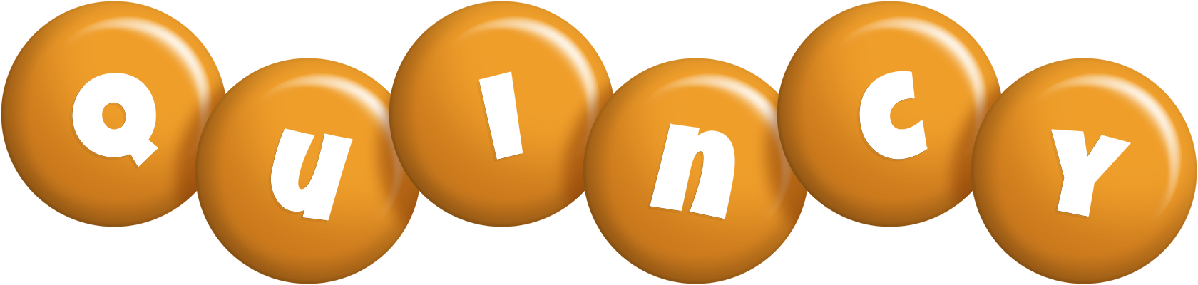 Quincy candy-orange logo
