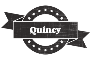 Quincy grunge logo