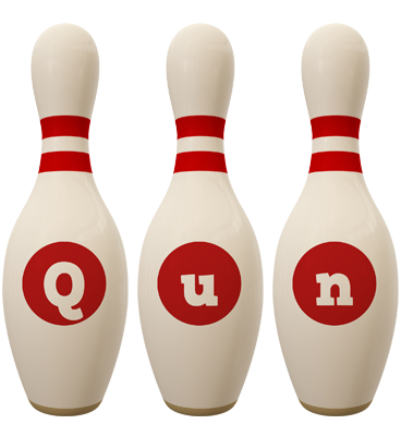 Qun bowling-pin logo