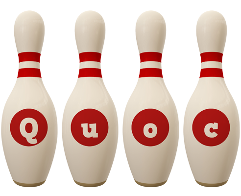Quoc bowling-pin logo