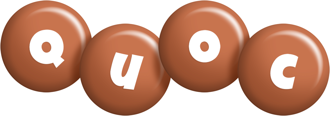 Quoc candy-brown logo