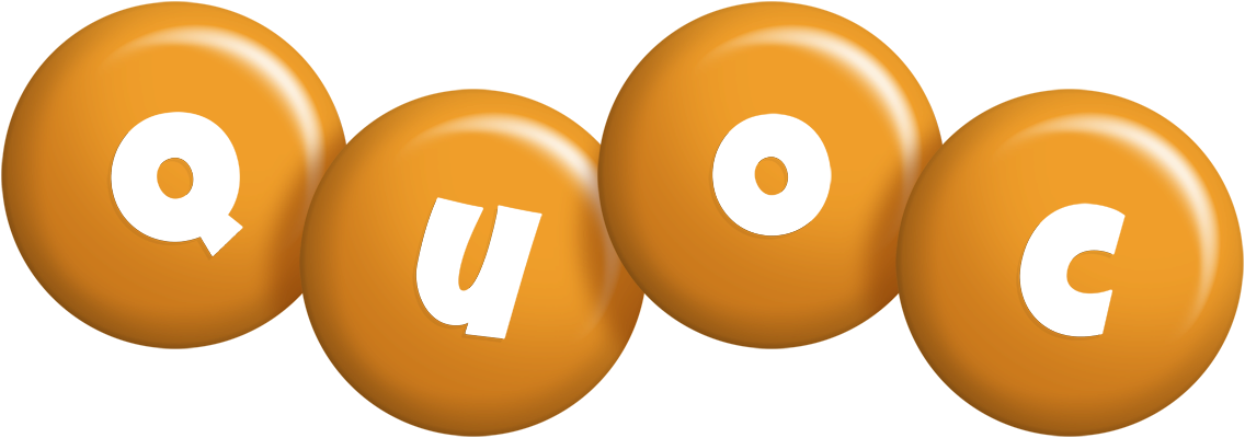 Quoc candy-orange logo