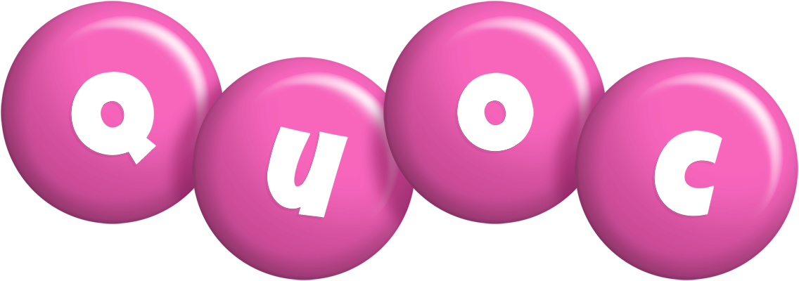 Quoc candy-pink logo
