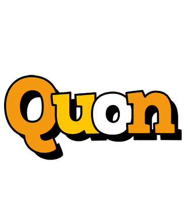 Quon cartoon logo