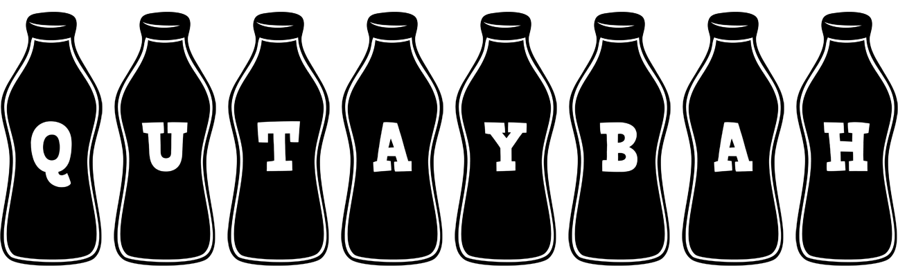 Qutaybah bottle logo