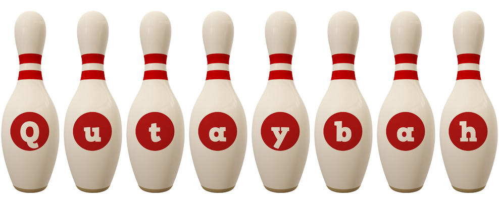 Qutaybah bowling-pin logo