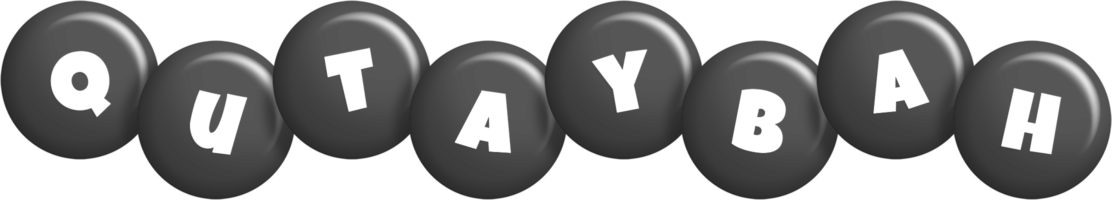 Qutaybah candy-black logo