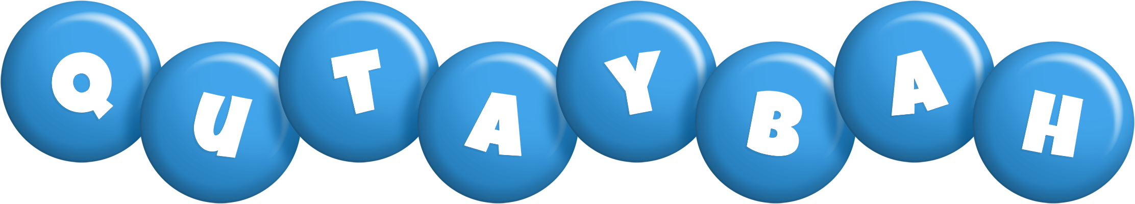 Qutaybah candy-blue logo