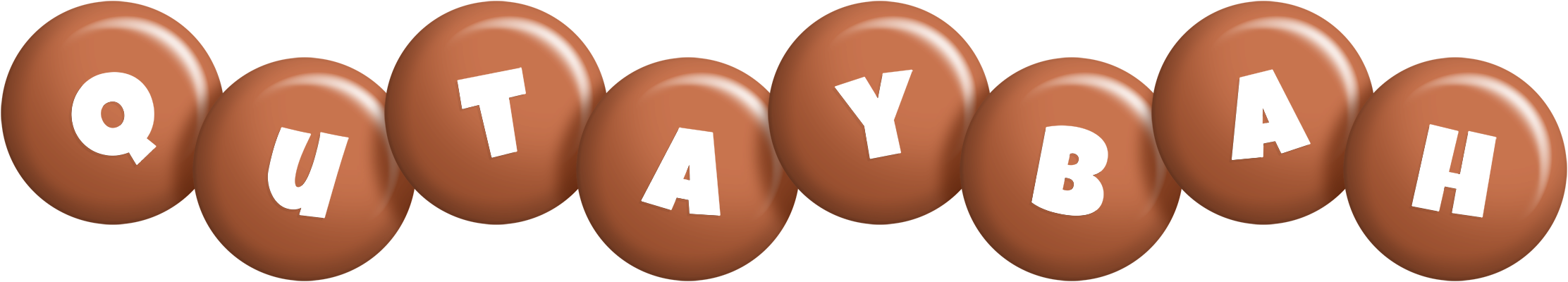 Qutaybah candy-brown logo