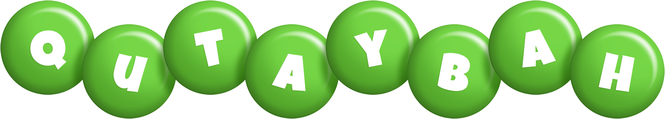 Qutaybah candy-green logo