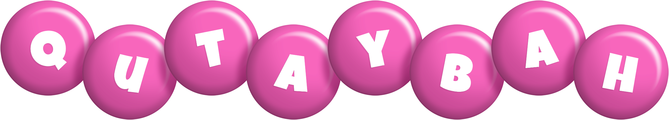 Qutaybah candy-pink logo