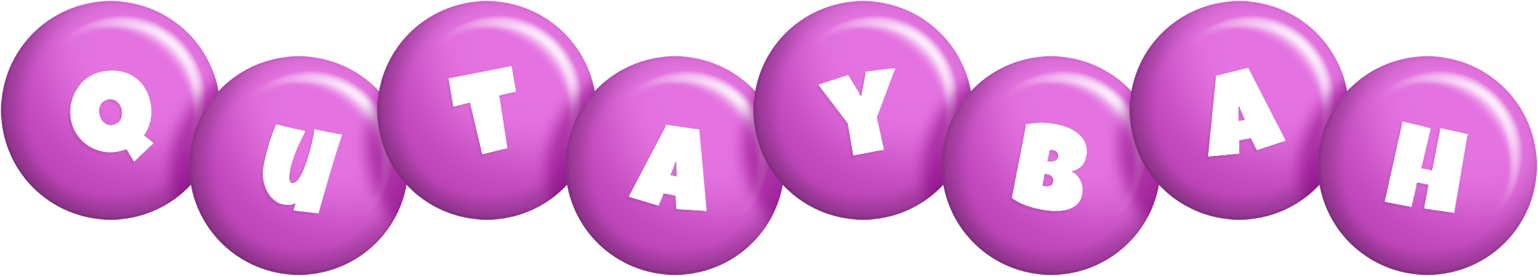 Qutaybah candy-purple logo
