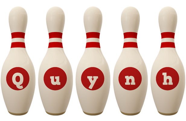 Quynh bowling-pin logo
