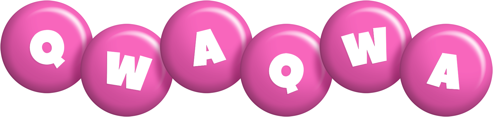 Qwaqwa candy-pink logo
