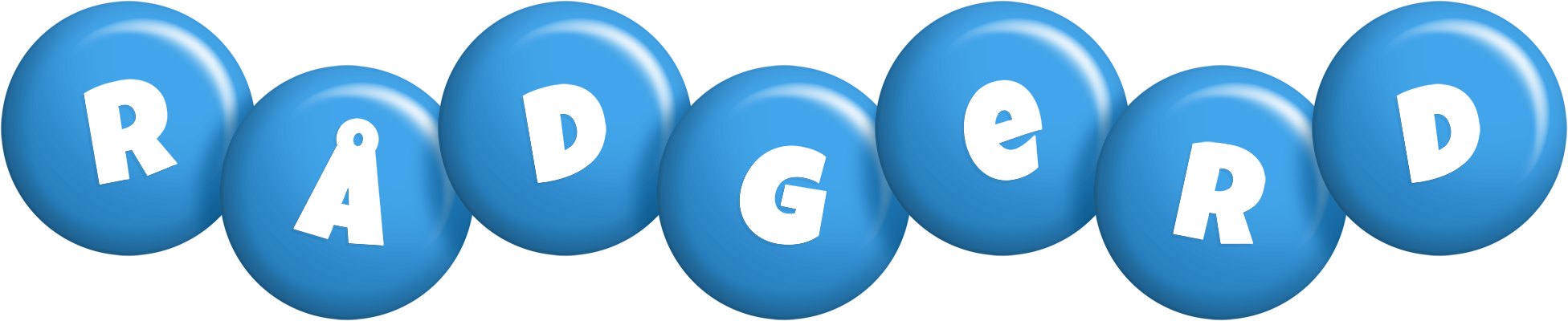 Rådgerd candy-blue logo