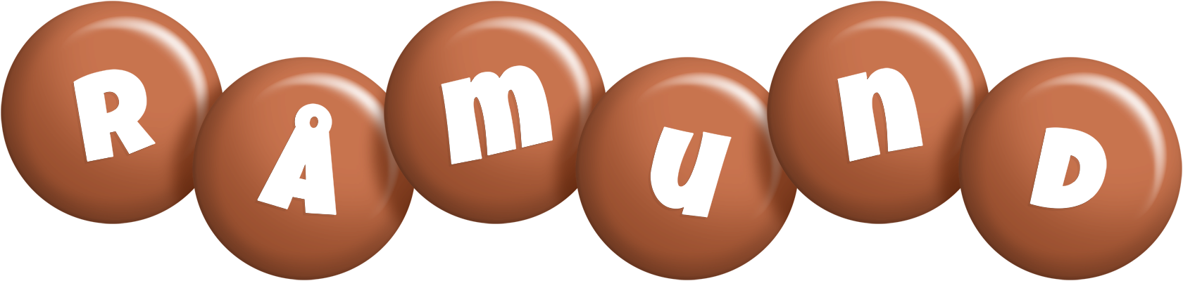 Råmund candy-brown logo