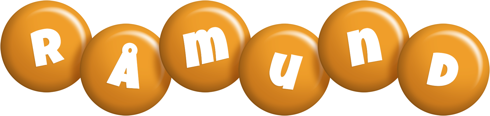 Råmund candy-orange logo