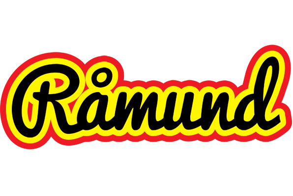 Råmund flaming logo