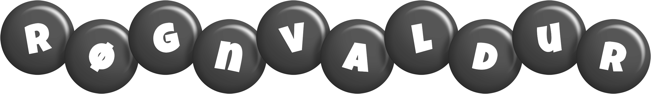 Røgnvaldur candy-black logo