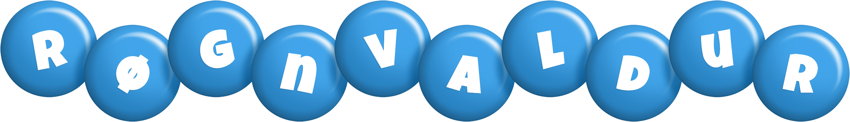 Røgnvaldur candy-blue logo