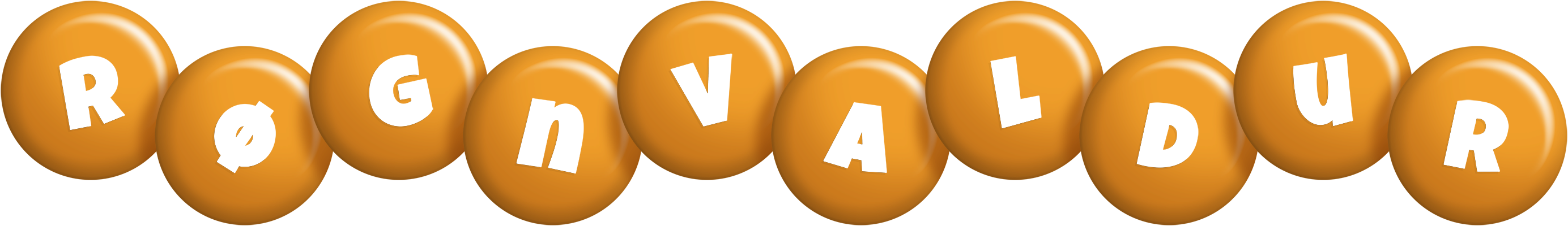 Røgnvaldur candy-orange logo
