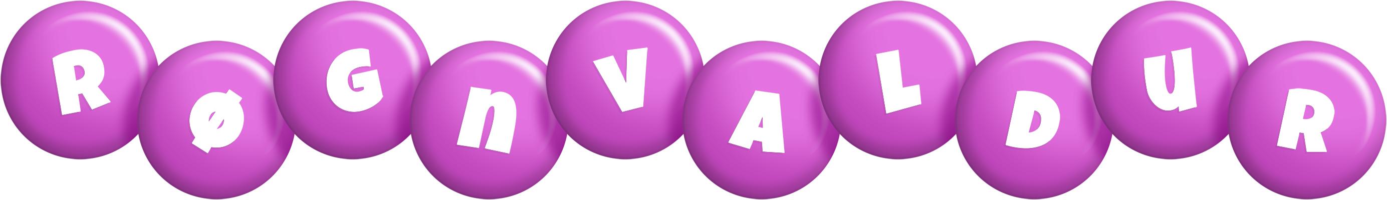 Røgnvaldur candy-purple logo