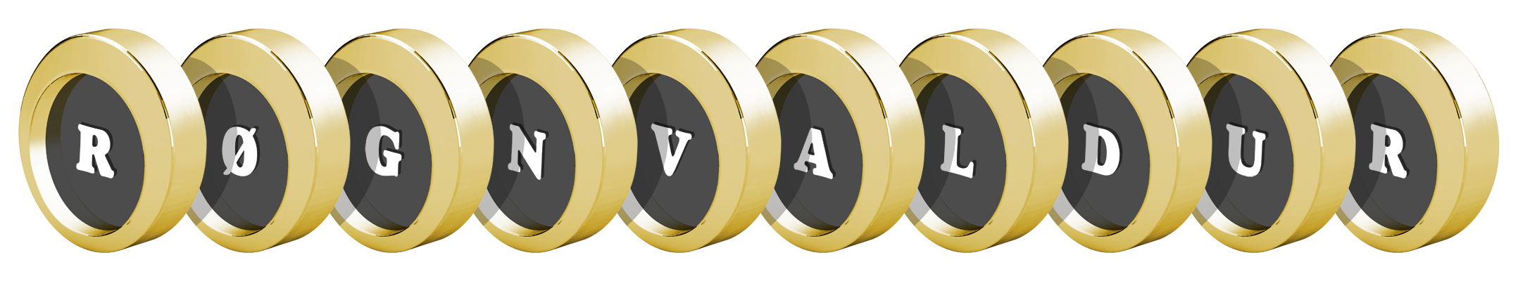 Røgnvaldur gold logo
