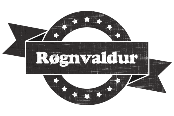 Røgnvaldur grunge logo