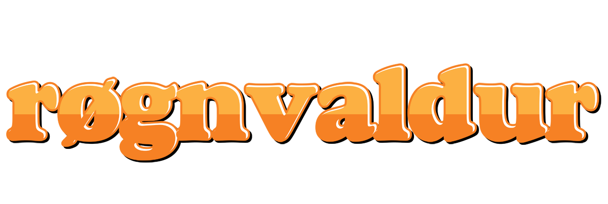 Røgnvaldur orange logo
